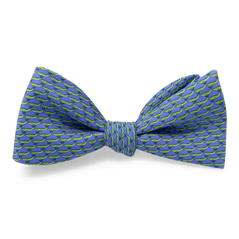 Whales Purple Bow Hair Clip 1