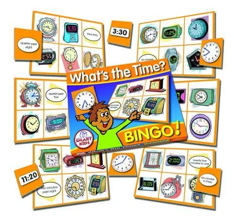 What'S The Time? Telling Time Bingo Game For Kids 1