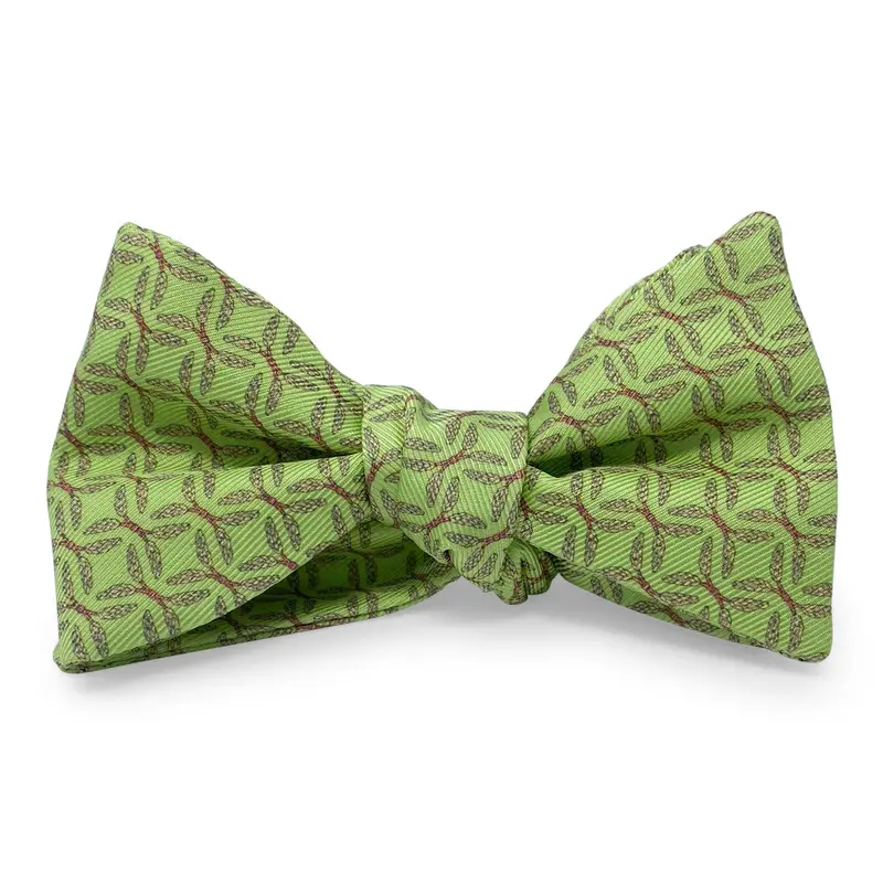 Wheat Motif Bow In Green 1