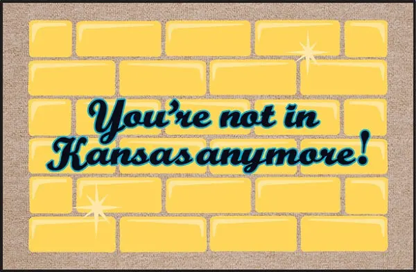 Whimsical 'Not In Kansas Anymore' Themed Doormat 1