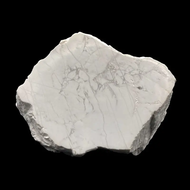 White Howlite Specimen – Mixed Polished And Natural Display Stone 1