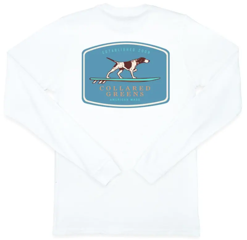 White Pointer Surfer Long Sleeve T-Shirt 1