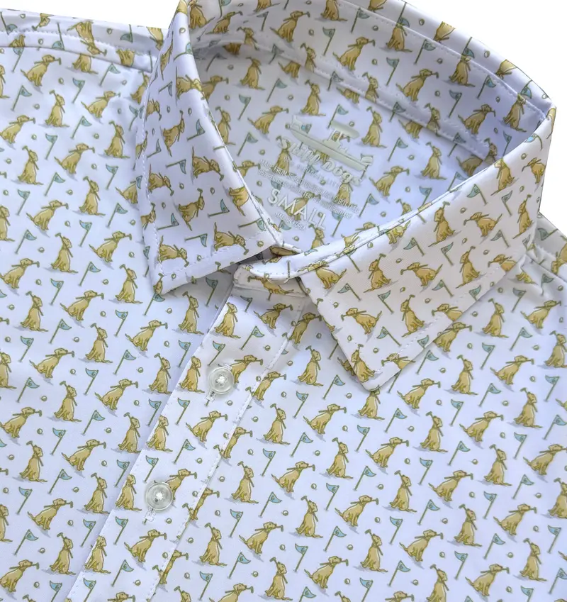 White Upcycled Golf Club Polo Shirt 1