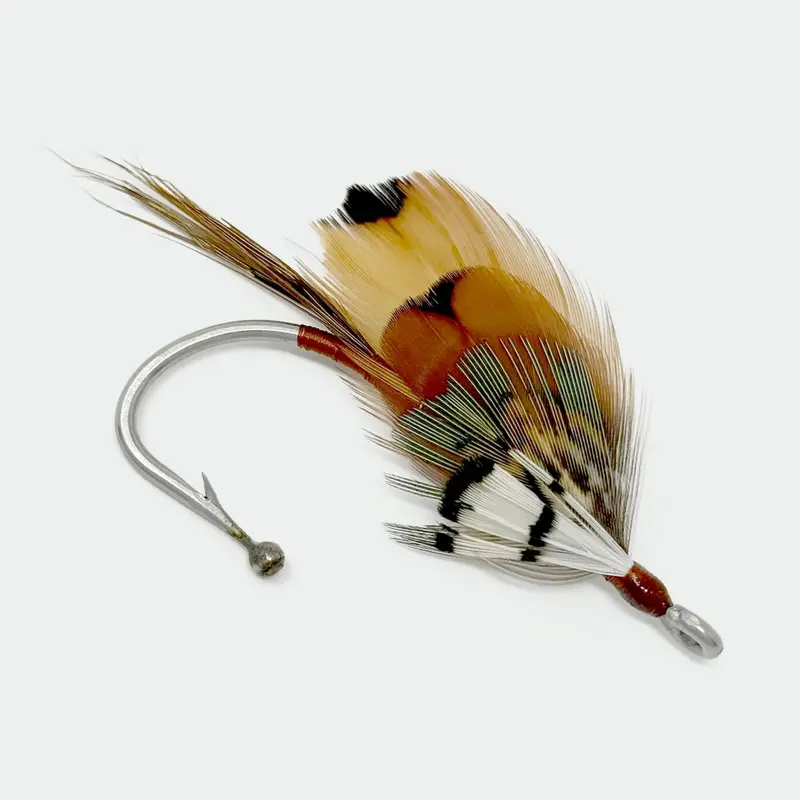Whitebelly Pheasant Fly Lapel Pin 1