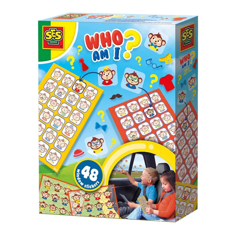 Who Am I? Travel-Themed Window Sticker Set 1