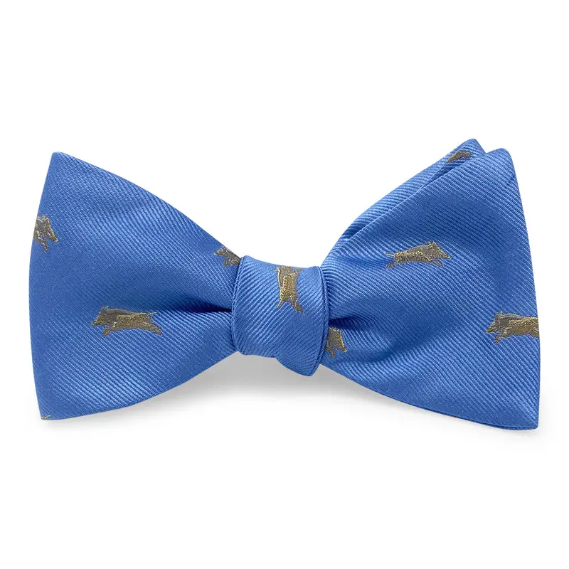 Wild Boar Blue Bow Tie 1