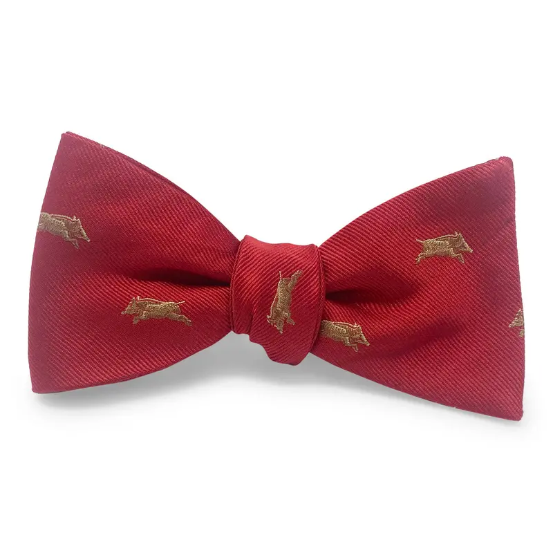 Wild Boar Red Bow Tie 1