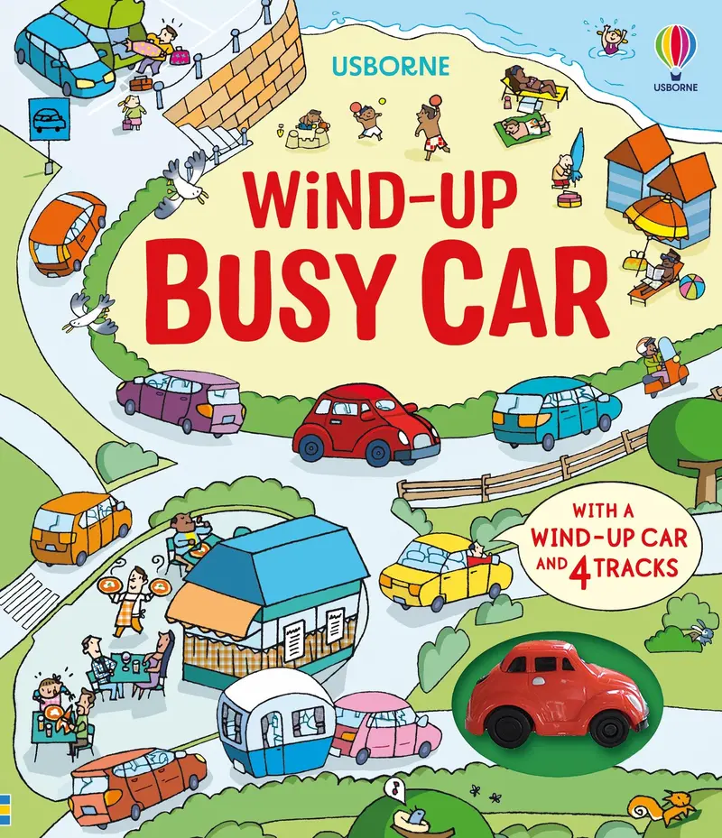 Wind-Up Motion Busy Car Toy For Kids 1