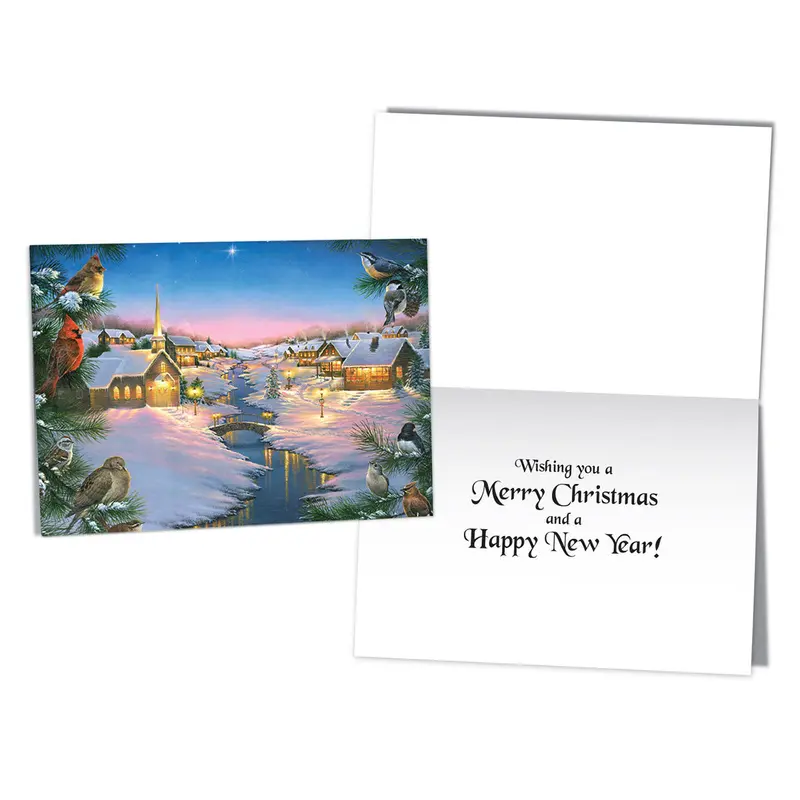 'Wishing You' Holiday Cards – Heartfelt Sentiment & Modern Graphic Style 1