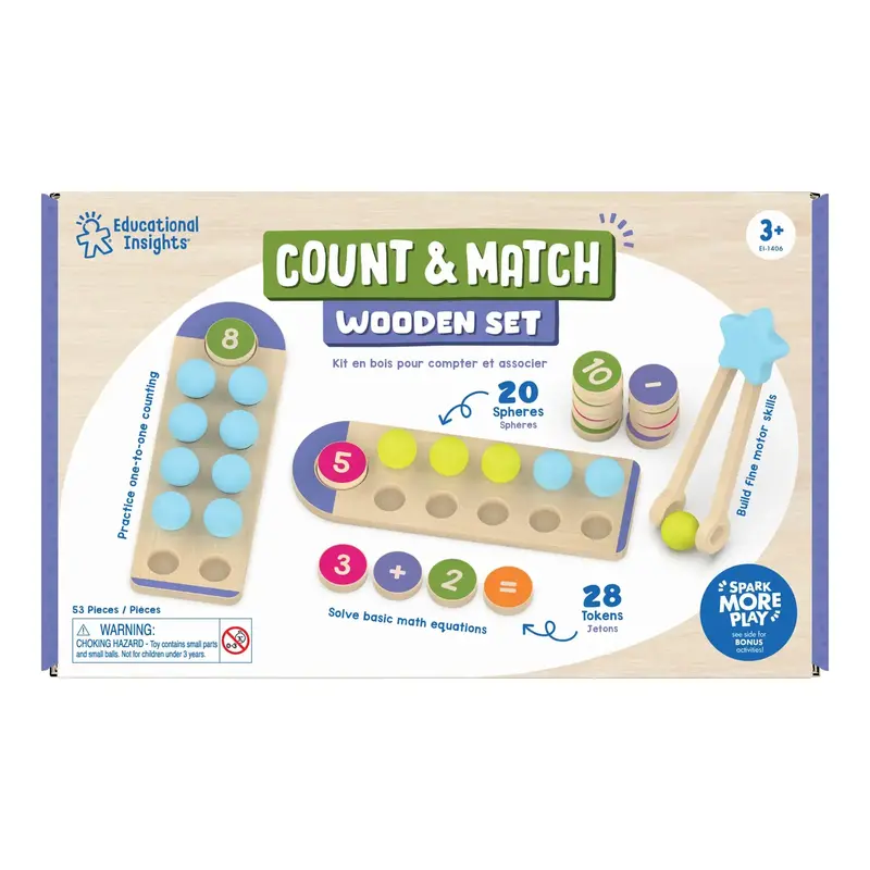 Wooden Counting And Matching Activity Set 1