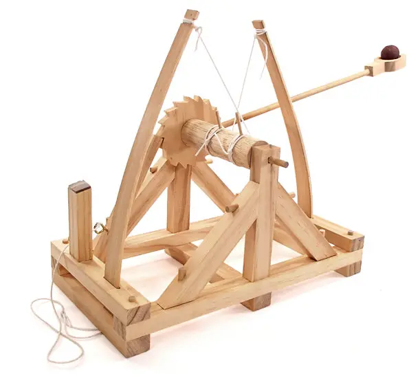 Working Wooden Siege Catapult Model 1