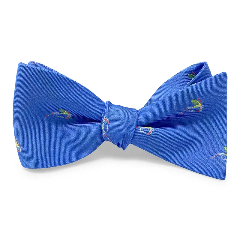 Woven Wulff Blue Bow Tie 1