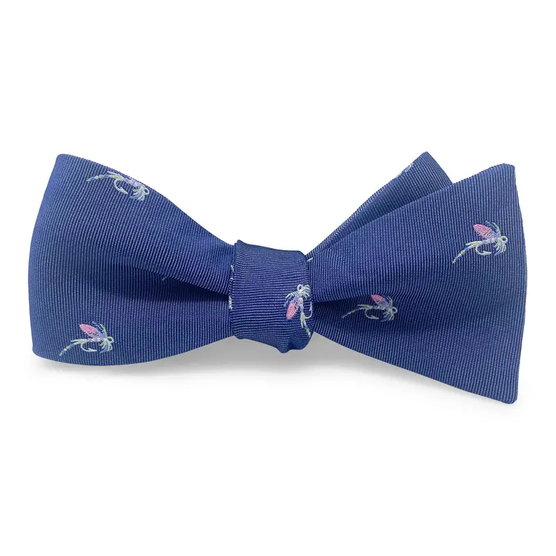 Woven Wulff Navy Bow Pattern 1