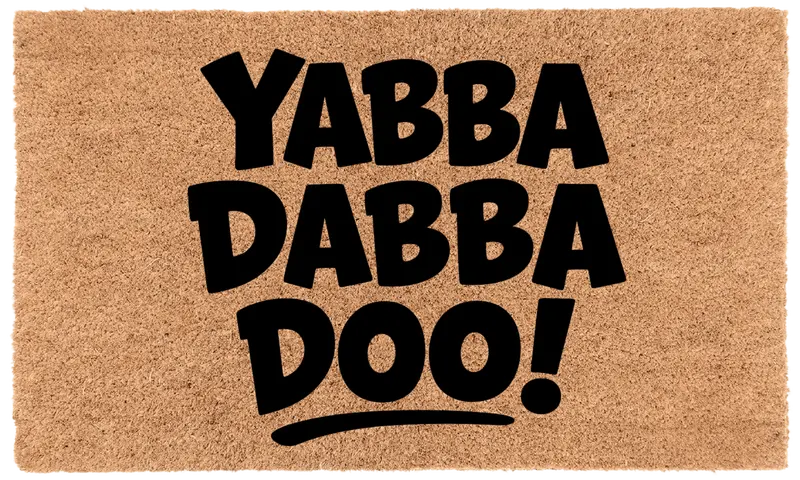 Yabba Dabba Doo! Retro Cartoon Mat 1