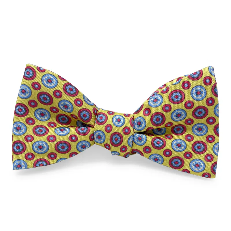 Yellow Bowie Styled Hair Bow 1