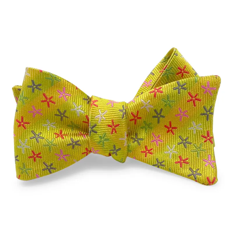 Yellow Carmel Bow Detail 1