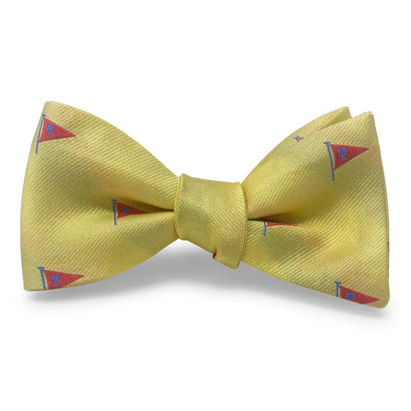 Yellow Cocktail Burgee Flag Bow Tie 1