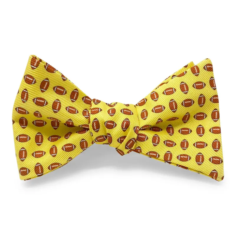 Yellow Football Bow Tie 1