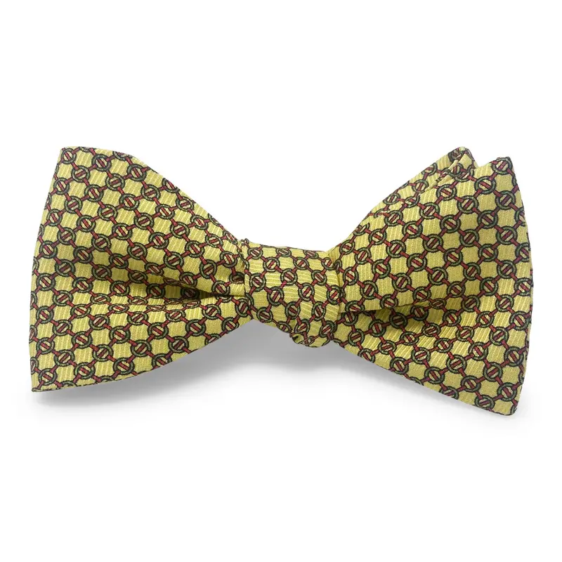 Yellow St. Albans Pattern Bow Tie 1