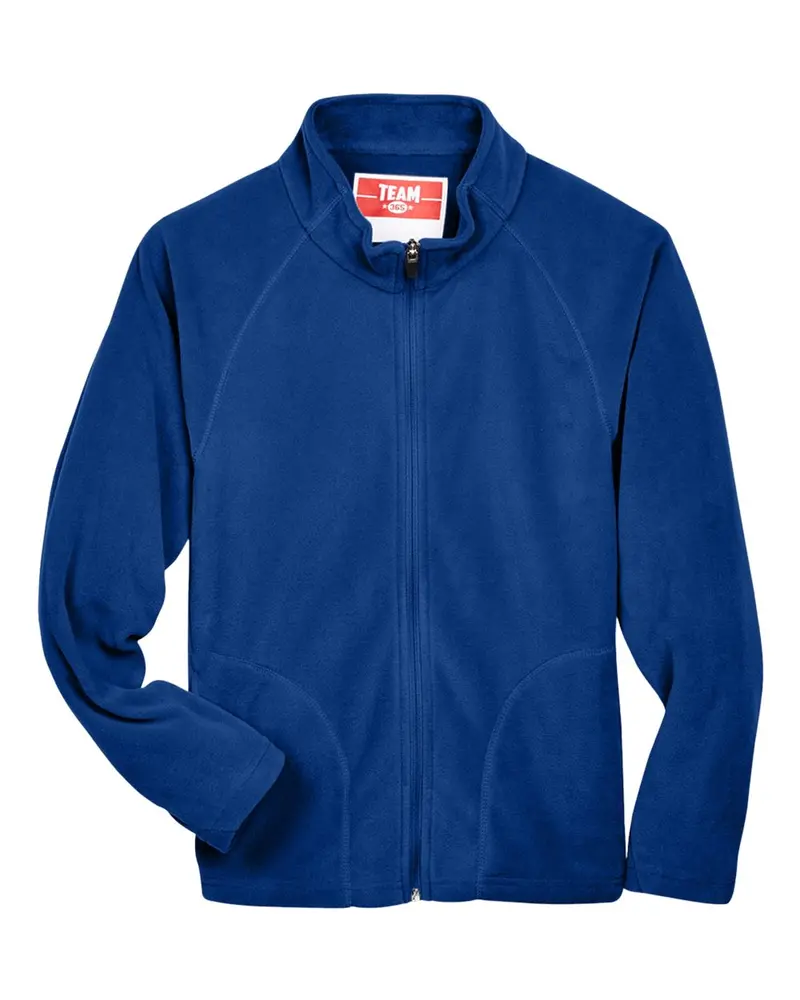 Youth-Sized Campus Microfleece Jacket By Team 365 1