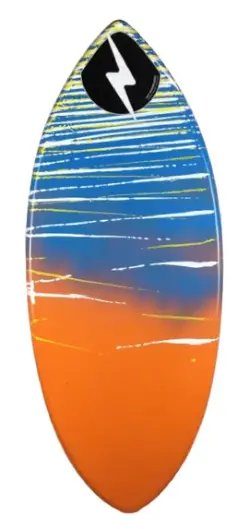Zap Wedge Medium Skimboard – 45" X 20" Blue And Orange 1