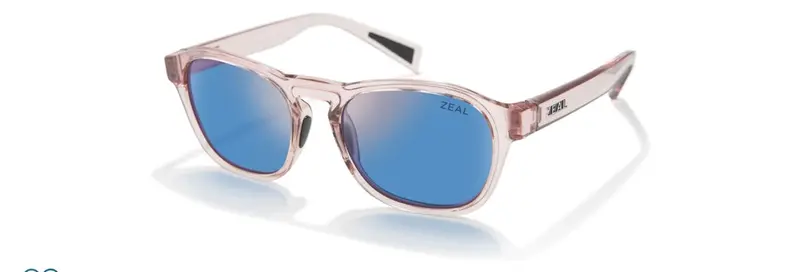 Zeal By Maui Jim Horizon Blue Brewer Sunglasses – Gloss Black Frame 1
