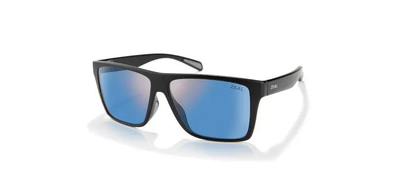 Zeal By Maui Jim Horizon Blue Cam Sunglasses – Matte Black Camouflage Frame 1