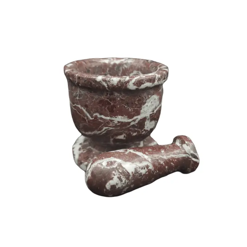 Zebra Onyx Mortar And Pestle – Natural Stone Spice Grinder 1