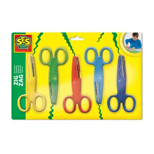 Zigzag-Cut Safety Scissors For Creative Cutting Practice 1