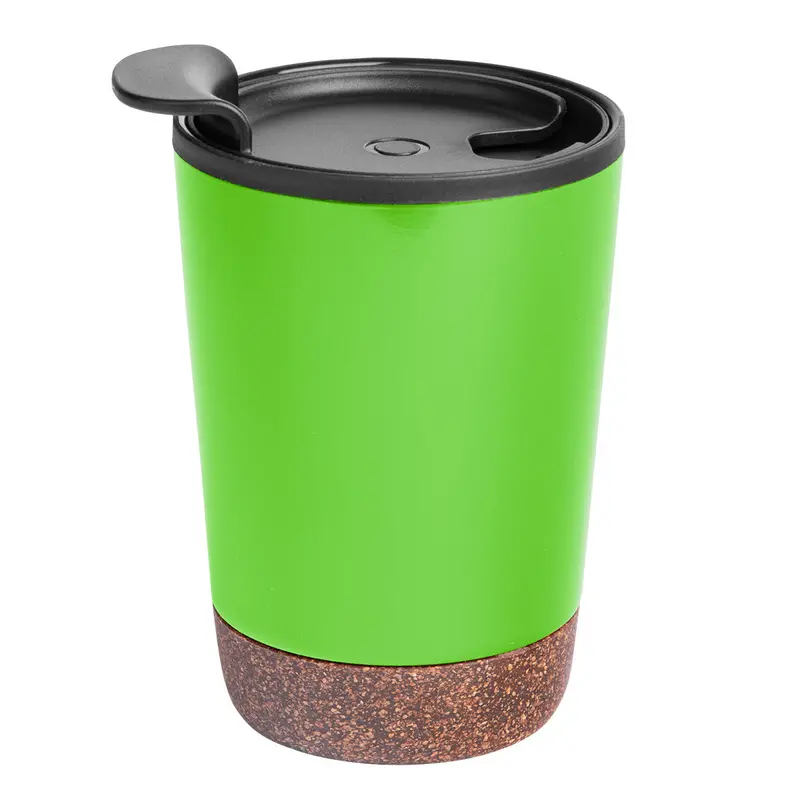 Zoe 10 Oz Compact Tumbler With Cork Bottom Base 1